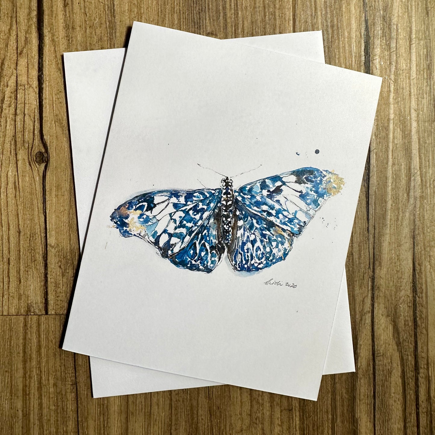 Blue Butterfly Greeting Card