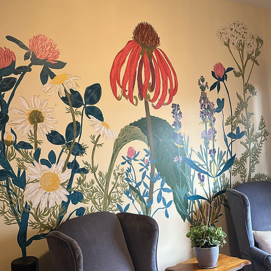 Blooming Day Spa - Medicinal Flower Mural
