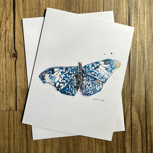 Blue Butterfly Greeting Card