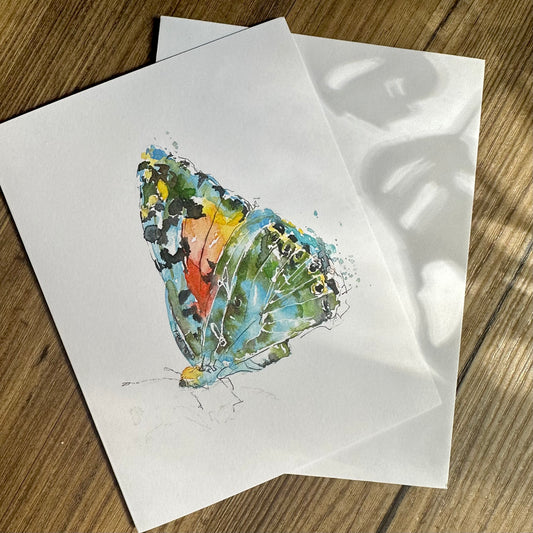 Rainbow Butterfly Greeting Card