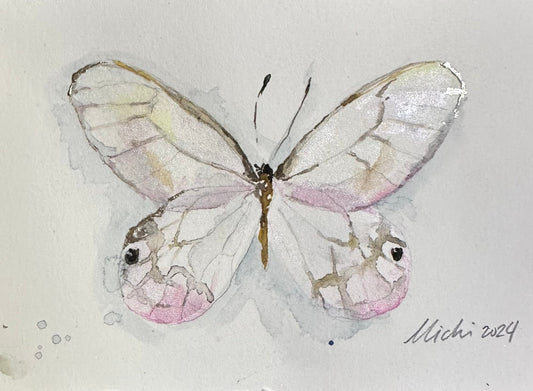 Greta oto, punk Glasswing Butterfly (Framed)
