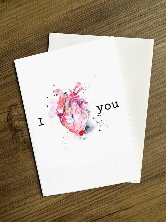 I Heart You Card