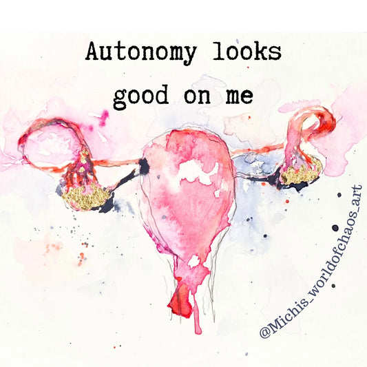 Autonomy Looks Good on Me- Circle Sticker
