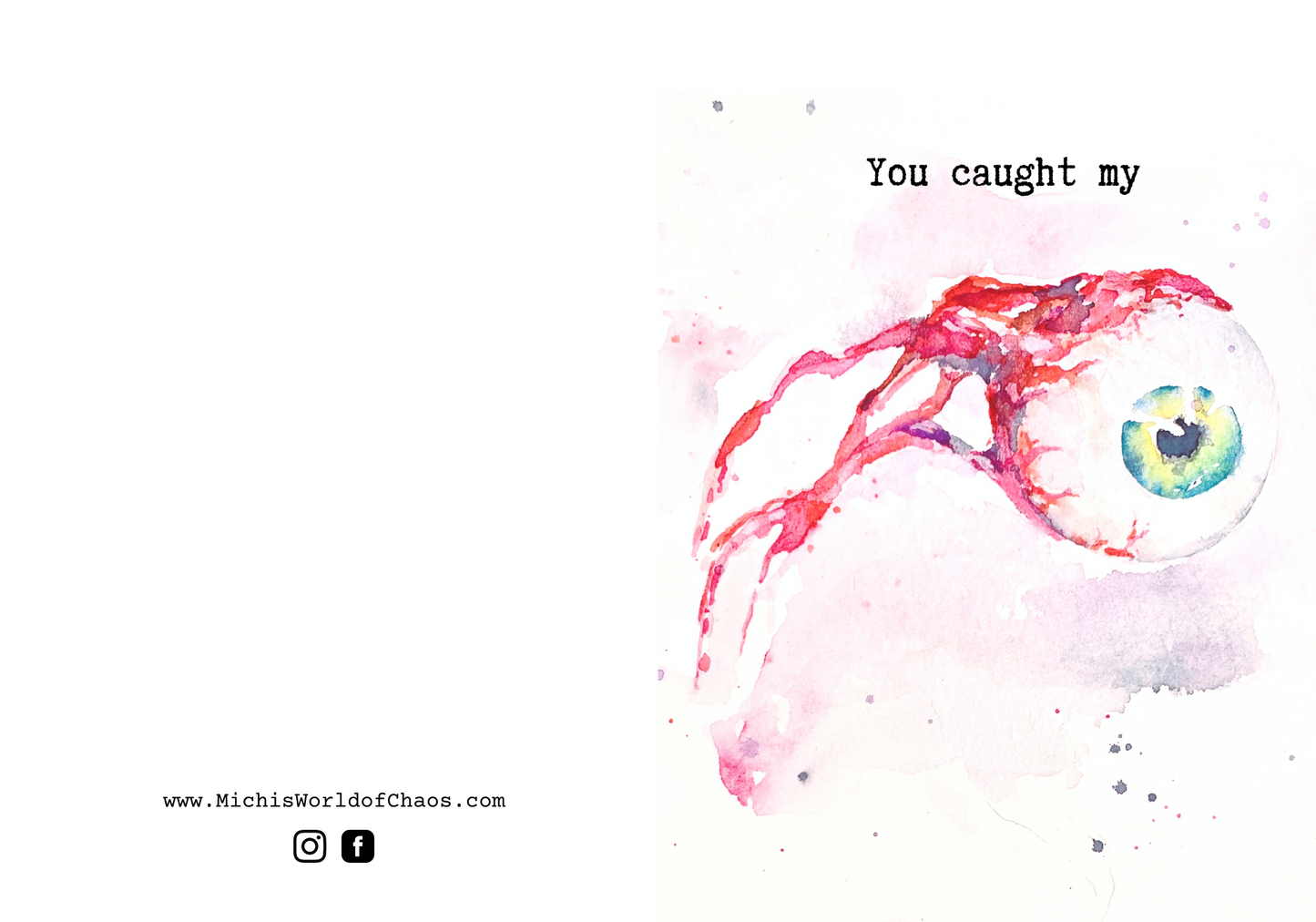 Eyeball Card - "You Caught My Eye"